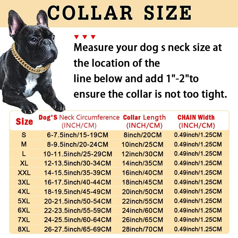 Diamond  Collar Walking Metal Chain Collar with Design Secure Buckle, Pet Cat diamond Collar Jewelry Accessories